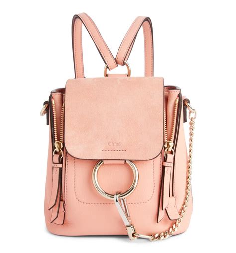 chloe faye backpack mini vs small|Chloe Faye Small Backpack Review .